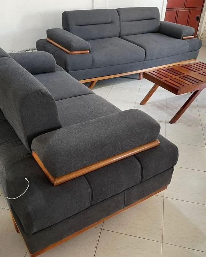 Walnut Custom Sectional